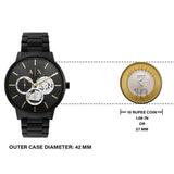 Armani Exchange Cayde Chronograph Black Dial Black Steel Strap Watch for Men - AX2748 Buy Now By Armani Exchange