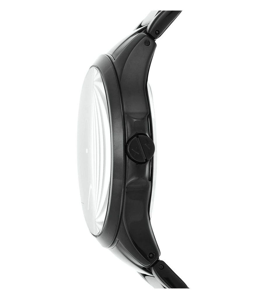 Armani Exchange Hampton Chronograph Black Dial Black Steel Strap Watch For Men - AX2164 Buy Now By Armani Exchange