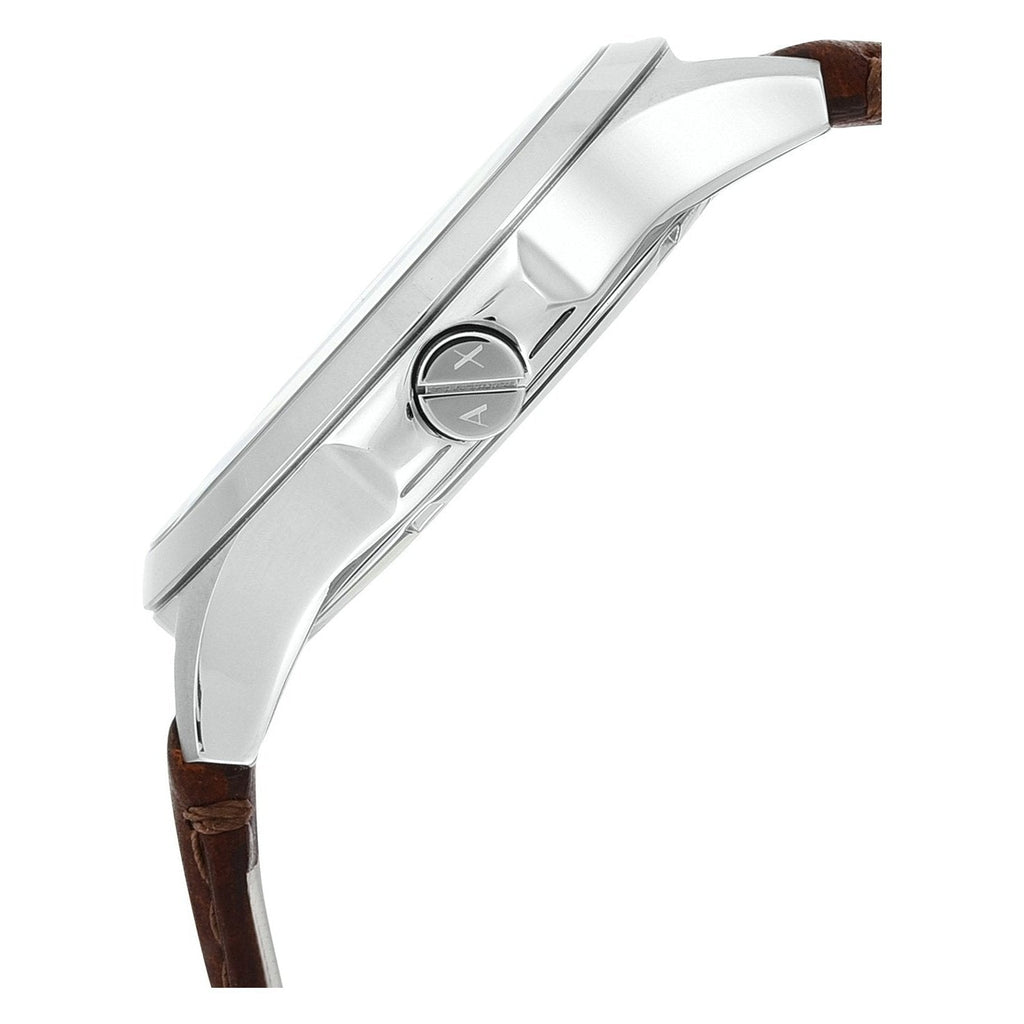 Armani Exchange Hampton Chronograph Blue Dial Brown Leather Strap Watch For Men - AX2133 Buy Now By Armani Exchange