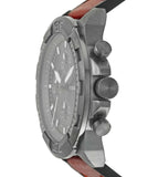 Fossil Bronson Chronograph Grey Dial Brown Leather Strap Watch for Men - FS5855 Buy Now By Fossil
