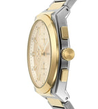 Fossil Everett Chronograph Gold Dial Two Tone Steel Strap Watch for Men - FS5796 Buy Now By Fossil