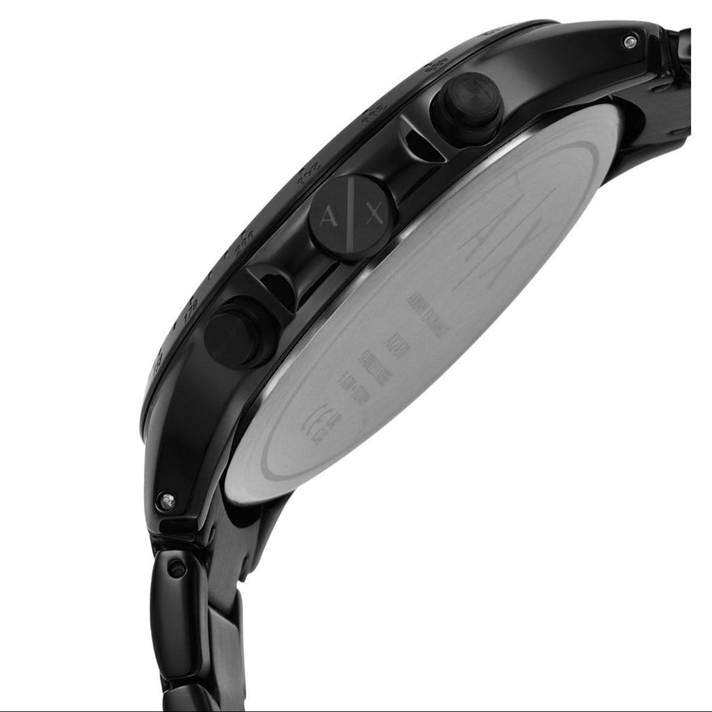 Armani Exchange Chronograph Black Dial Black Steel Strap Watch For Men - AX2429 Buy Now By Armani Exchange