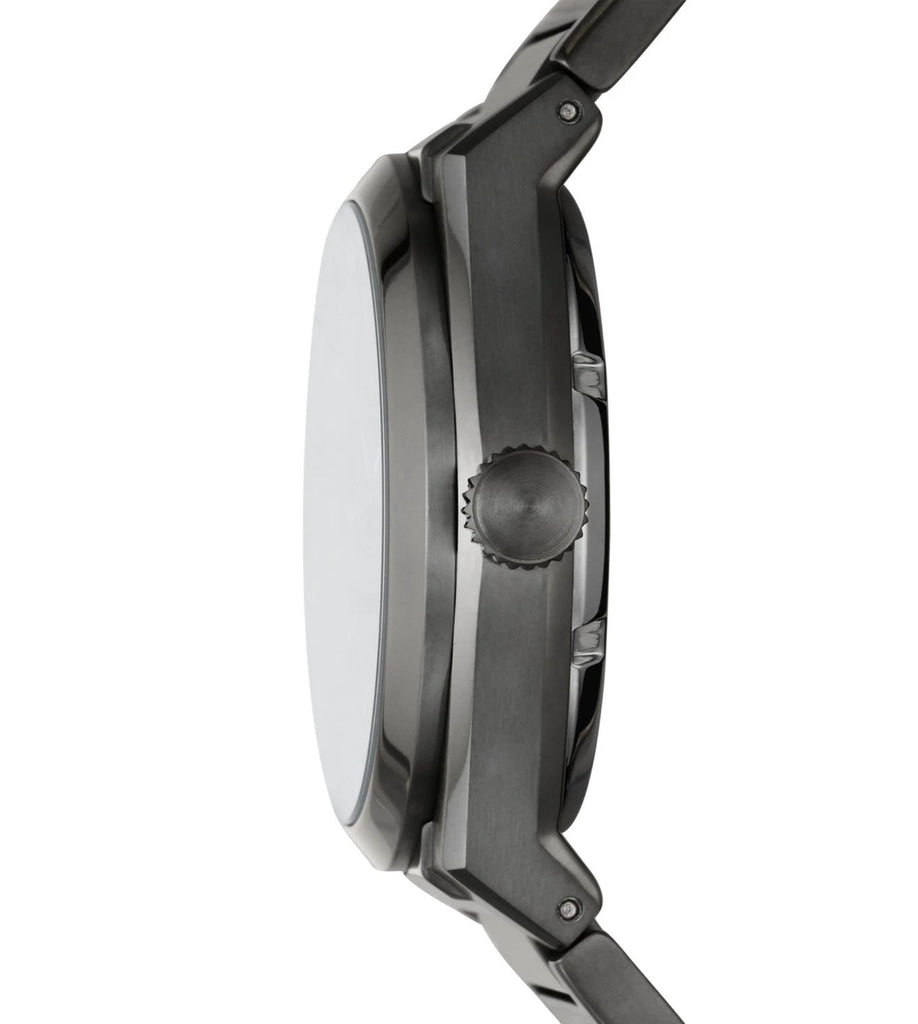 Fossil Everett Automatic Skeleton Grey Dial Grey Steel Strap Watch for Men - ME3206 Buy Now By Fossil