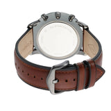 Fossil Neutra Chronograph Grey Dial Brown Leather Strap Watch for Men - FS5512 Buy Now By Fossil