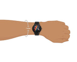 Armani Exchange Cayde Analog Black Dial Black Leather Strap Watch For Men - AX7120 Buy Now By Armani Exchange