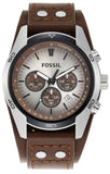 Fossil Coachman Chronograph Silver Dial Brown Leather Strap Watch for Men - CH2565 Buy Now By Fossil