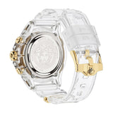 Versace Icon Active Chronograph Gold Dial White Silicone Strap Watch for Men - VEZ700121 Buy Now By Versace