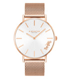Coach Perry White Rose Gold Mesh Bracelet Watch for Women - 14503126 Buy Now By Coach