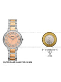 Fossil Virginia Rose Gold Dial Two Tone Steel Strap Watch for Women - ES3405 Buy Now By Fossil