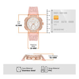 Michael Kors Sidney Multifunction White Dial Pink Silicone Strap Watch For Women - MK7222 Buy Now By Michael Kors