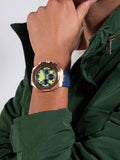 Guess Empire Analog Quartz Lime Green Dial Blue Silicon Strap Watch for Men - GW0583G3 Buy Now By Guess