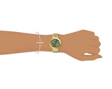 Guess Cosmo Chronograph Green Dial Gold Steel Strap Watch For Women - GW0465L5 Buy Now By Guess