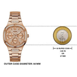 Guess Duchees Quartz Rose Gold Dial Rose Gold Steel Strap Watch For Women - GW0558L3 Buy Now By Guess