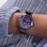 Guess Lily Analog Purple Dial Purple Steel Strap Watch For Women - GW0528L4 Buy Now By Guess