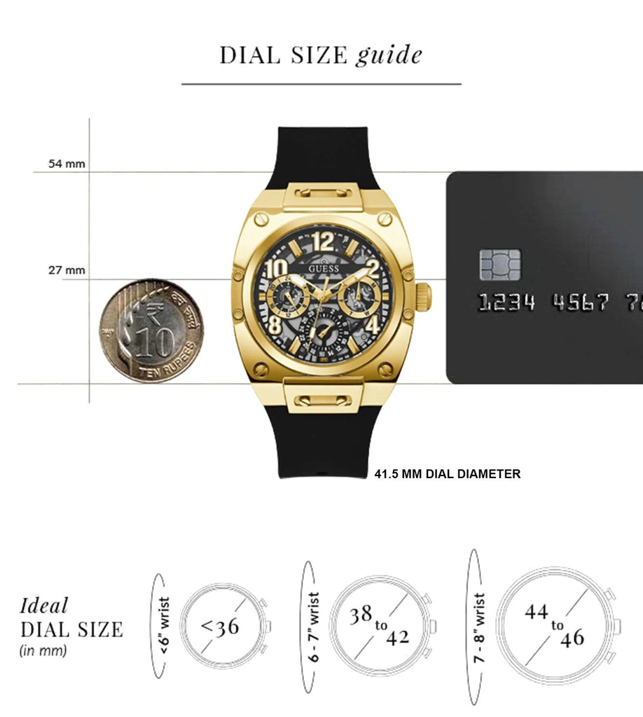 Guess Prodigy Black Dial Black Silicone Strap Watch For Men - GW0569G2 Buy Now By Guess