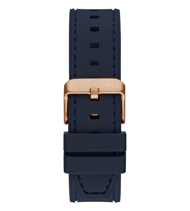 Guess Headline Multifunction Quartz Blue Dial Blue Silicone Strap Watch For Men - GW0571G2 Buy Now By Guess