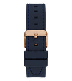 Guess Headline Multifunction Quartz Blue Dial Blue Silicone Strap Watch For Men - GW0571G2 Buy Now By Guess