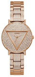 Guess Trend Diamonds Rose Gold Dial Rose Gold Steel Strap Watch for Women - GW0512L3 Buy Now By Guess