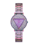 Guess Trend Diamonds Purple Dial Purple Steel Strap Watch for Women - GW0512L4 Buy Now By Guess