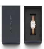 Daniel Wellington Quadro Melrose White Dial Gold Mesh Strap Watch For Women - DW00100431 Buy Now By Daniel Wellington