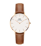 Daniel Wellington Petite Durham White Dial Brown Leather Strap Watch For Women - DW00100172 Buy Now By Daniel Wellington