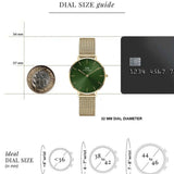 Daniel Wellington Petite Emerald Green Dial Gold Mesh Strap Watch For Women - DW00100481 Buy Now By Daniel Wellington