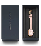 Daniel Wellington Quadro Pressed Mother of Pearl Pink Dial Pink Leather Strap Watch For Women - DW00100508 Buy Now By Daniel Wellington