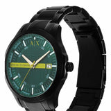 Armani Exchange Hampton Black Dial Black Steel Strap Watch For Men - AX2407 Buy Now By Armani Exchange