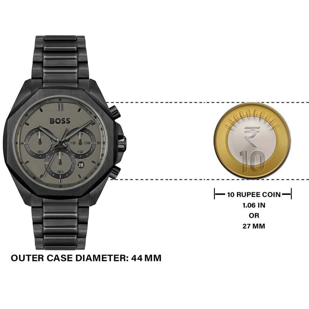Hugo Boss Cloud Chronograph Black Dial Black Steel Strap Watch For Men - 1514016 Buy Now By Hugo Boss