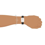 Daniel Wellington Quadro White Dial Black Leather Strap Watch For Women - DW00100450 Buy Now By Daniel Wellington