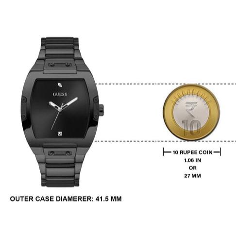 Guess Trend Black Dial Black Steel Strap Watch for Men - GW0387G3 Buy Now By Guess