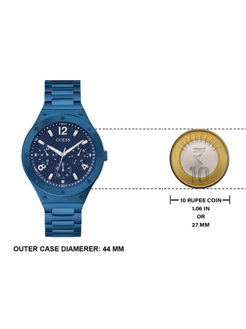 Guess Scope Multifunction Blue Dial Blue Steel Strap Watch for Men - GW0454G4 Buy Now By Guess