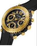 Guess Cosmic Multifunction Black Dial Black Silicone Strap Watch For Women - GW0466L1 Buy Now By Guess