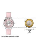 Guess Dahlia Analog Silver Dial Pink Leather Strap Watch for Women - GW0529L1 Buy Now By Guess