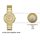 Guess Montage Quartz Gold Dial Gold Steel Strap Watch For Women - GW0588L1 Buy Now By Guess