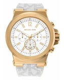 Michael Kors Dylan Chronograph White Dial White Rubber Strap Watch For Men - MK8937 Buy Now By Michael Kors