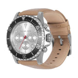 Michael Kors Everest Analog White Dial Brown Leather Strap Watch For Men - MK9092 Buy Now By Michael Kors