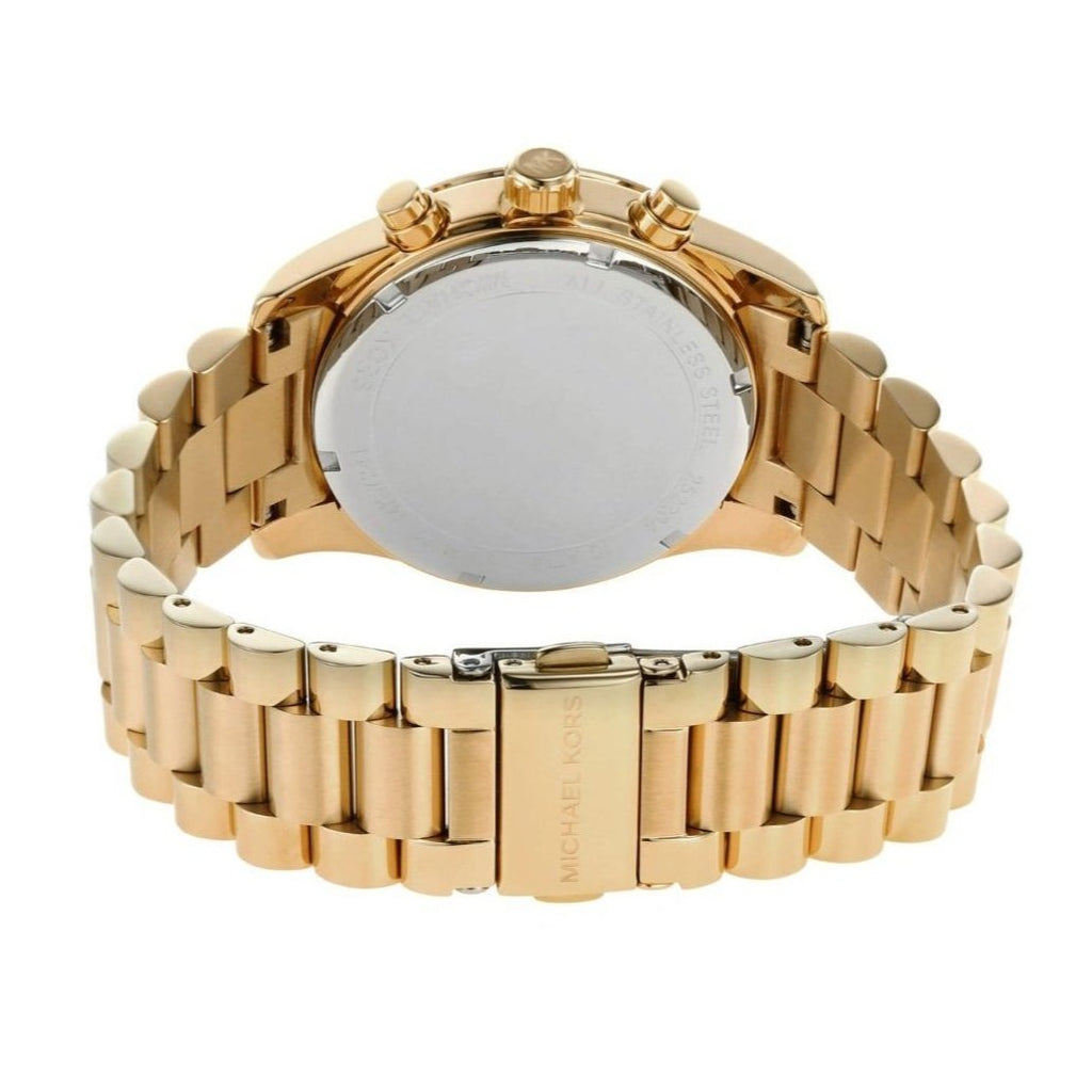 Michael Kors Lexington Mother of Pearl White Dial Gold Steel Strap Watch For Women - MK7241 Buy Now By Michael Kors