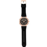 Michael Kors Sydney Pave Black Dial Black Silicone Strap Watch for Women - MK7245 Buy Now By Michael Kors