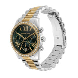 Michael Kors Lexington Chronograph Green Dial Two Tone Steel Strap Watch For Women - MK7303 Buy Now By Michael Kors