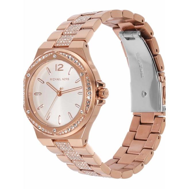 Michael Kors Lennox Three-Hand Silver Dial Rose Gold Steel Strap Watch For Women - MK7362 Buy Now By Michael Kors