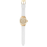 Michael Kors Everest Analog Gold Dial White Silicone Strap Watch For Women - MK7357 Buy Now By Michael Kors