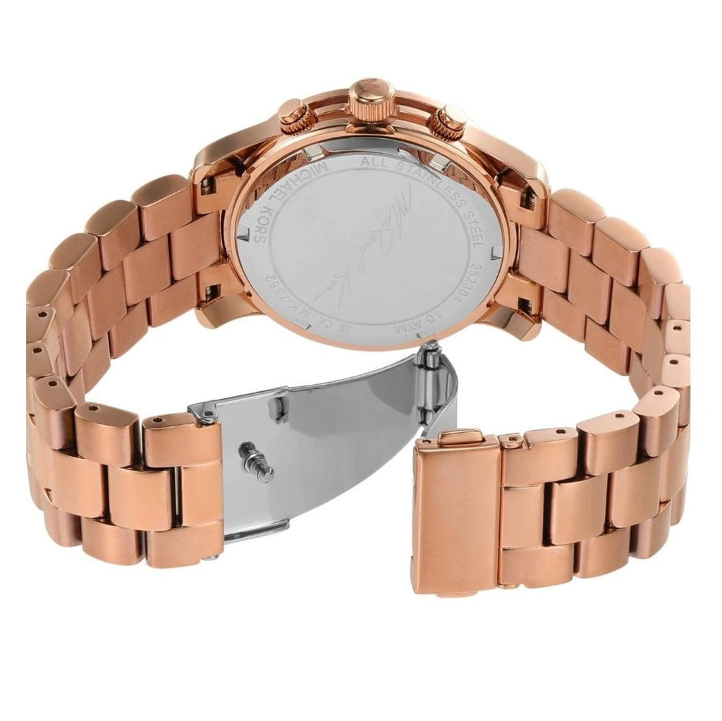 Michael Kors Lennox Three-Hand Silver Dial Rose Gold Steel Strap Watch For Women - MK7362 Buy Now By Michael Kors