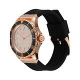 Michael Kors Everest Analog Rose Gold Dial Black Silicone Strap Watch For Women - MK7358 Buy Now By Michael Kors