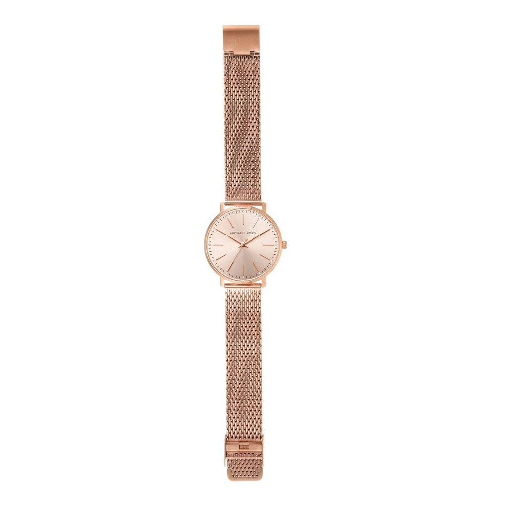 Michael Kors Pyper Quartz Rose Gold Dial Rose Gold Mesh Strap Watch For Women - MK4340 Buy Now By Michael Kors