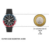 Hugo Boss Troper Chronograph Black Dial Black Leather Strap Watch For Men - 1514099 Buy Now By Hugo Boss