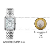 Fossil Raquel Three Hand Date Mother of Pearl Dial Silver Steel Strap Watch for Women - ES5306 Buy Now By Fossil