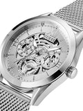 Guess Tailor Multifunction Silver Dial Silver Mesh Bracelet Watch for Men - GW0368G1 Buy Now By Guess