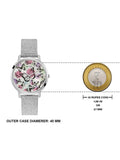 Guess Sparkle Butterfly White Dial Silver Leather Strap Watch For Women - GW0008L1 Buy Now By Guess