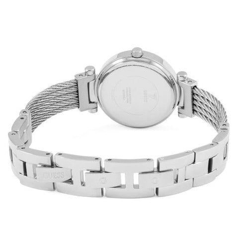 Guess Trend Diamonds Silver Dial Silver Steel Strap Watch for Women - GW0512L1 Buy Now By Guess